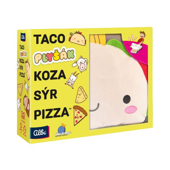 Obrázek Taco, plyšák, koza, sýr, pizza