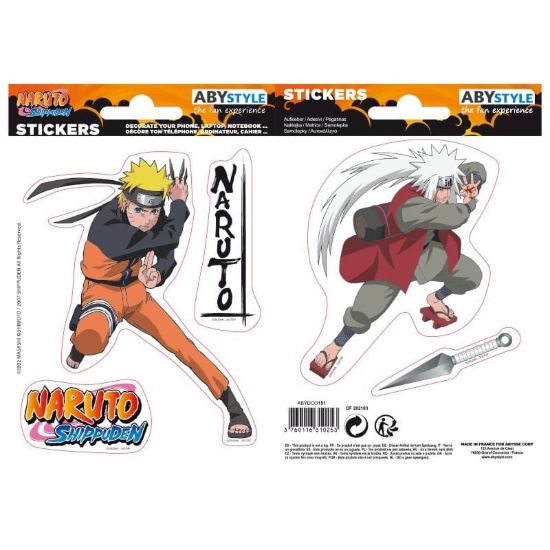 Obrázek Samolepky Naruto Shippuden - Naruto & Jiraiya
