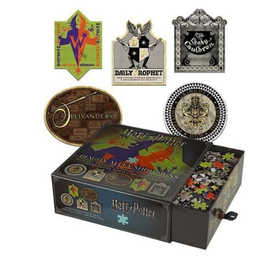 Obrázek Puzzle Harry Potter Diagon Alley Shop Signs, 5x200 dílků
