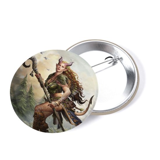 Obrázek Placka Jeskyně a draci - Tiefling druidka