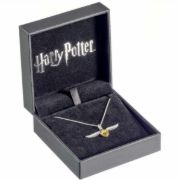 Obrázek Stříbrný náhrdelník Harry Potter - Zlatonka s krystaly (Ag 925)