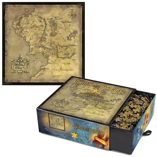 Obrázek Puzzle Pán prstenů - Středozem, 1000 dílků