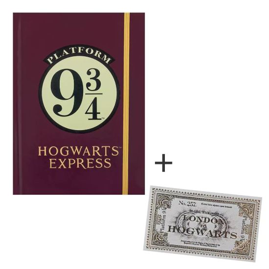 Obrázek Zápisník se záložkou Harry Potter - Nástupiště 9 a 3/4
