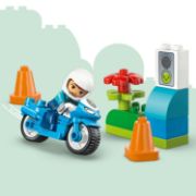 Obrázek Modrá policejní motorka