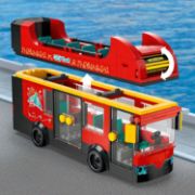 Obrázek Červený dvoupodlažní vyhlídkový autobus