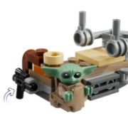 Obrázek Mandalorian a Grogu a spídrová motorka