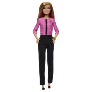Obrázek Barbie Lídryně budoucnosti - hnědovláska v kalhotvém kostýmku 
