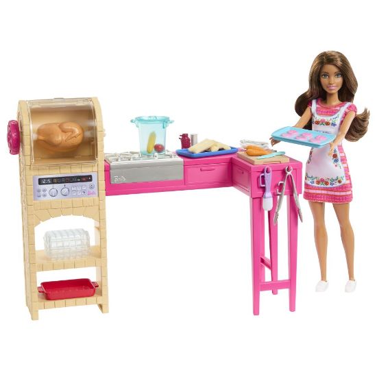 Obrázek Barbie panenka Teresa a kuchyňka herní set  