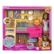 Obrázek Barbie panenka Teresa a kuchyňka herní set  