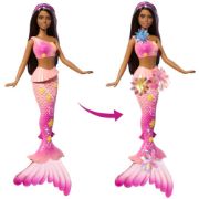 Obrázek Barbie kouzelná květinová mořská panna - TMAVOVLÁSKA