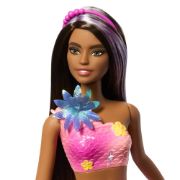 Obrázek Barbie kouzelná květinová mořská panna - TMAVOVLÁSKA