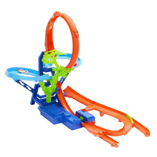 Obrázek Hot Wheels stunt tracks srážka ve vzduchu dráha