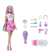 Obrázek Barbie panenka duhové vlasy s třpytivým stylingem