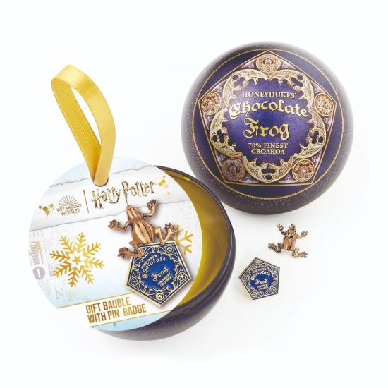 Obrázek Vánoční koule Harry Potter s odznaky čokoládové žabky