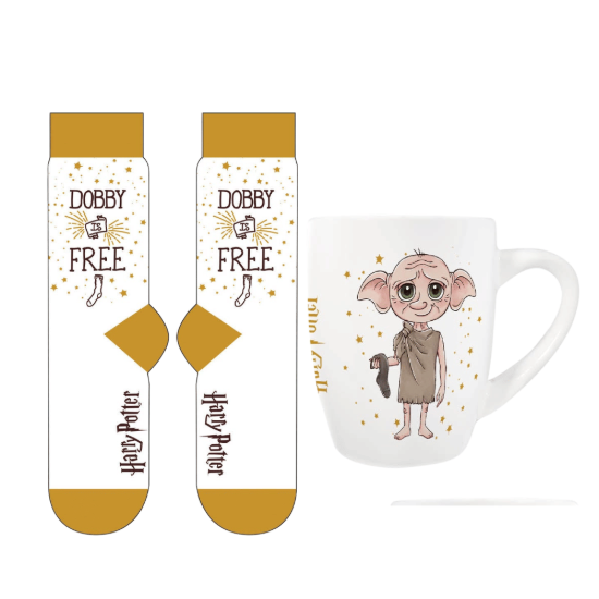 Obrázek Dárková sada Harry Potter - Hrnek a ponožky Dobby