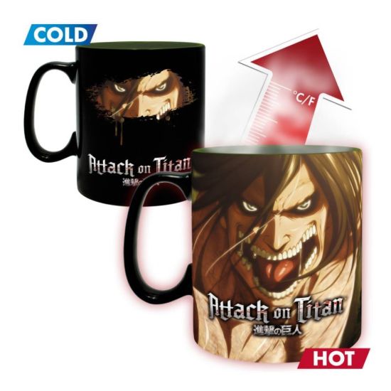 Obrázek Hrnek Attack on Titan, měnící se