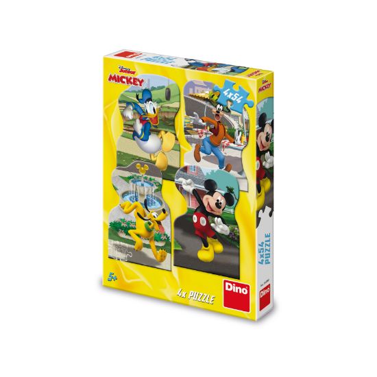 Obrázek Puzzle Mickey ve městě 4x54 dílků