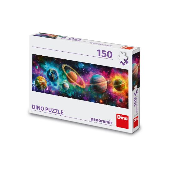 Obrázek Puzzle Barevné planety150 dílků panoramic