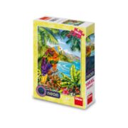 Obrázek Puzzle Papoušek v džungli 100 xl dílků neon
