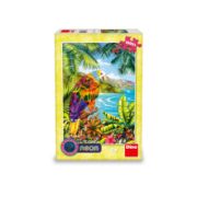 Obrázek Puzzle Papoušek v džungli 100 xl dílků neon