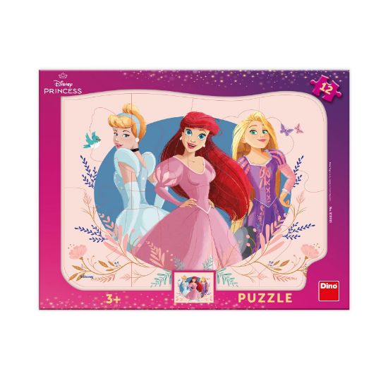 Obrázek Puzzle Princezny 12 dílků deskové