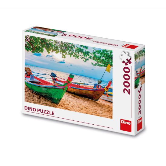 Obrázek Puzzle Rybářské loďky 2000 dílků