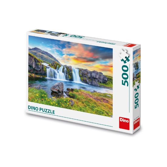 Obrázek Puzzle Islandský vodopád 500 dílků