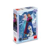 Obrázek Puzzle Frozen: Kouzelné sestry 100 xl dílků neon