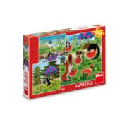 Obrázek Puzzle Krteček a paraplíčko 3x55 dílků