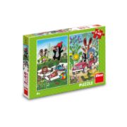 Obrázek Puzzle Krtek se raduje 2x48 dílků