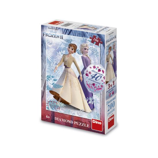 Obrázek Puzzle Frozen II diamanty 200 dílků diamond
