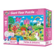 Obrázek Velké podlahové puzzle - Víly a jednorožci