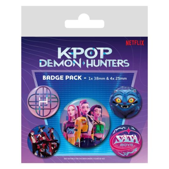 Obrázek Sada placek KPop Demon Hunters (5 ks)