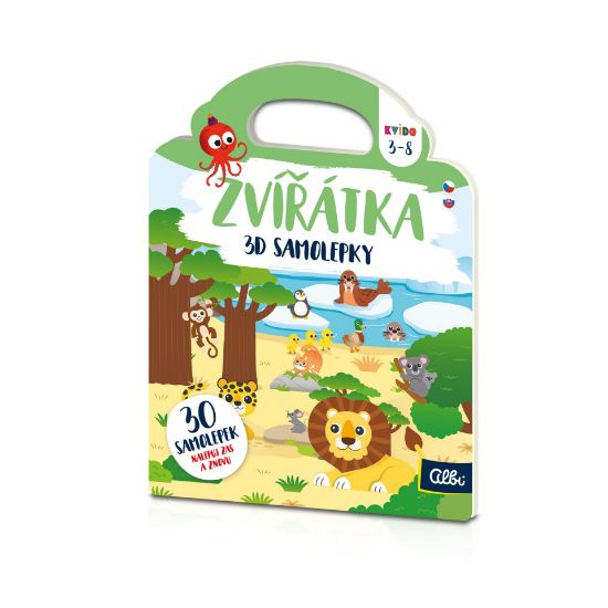 Obrázek 3D samolepky: Zvířátka - Kvído