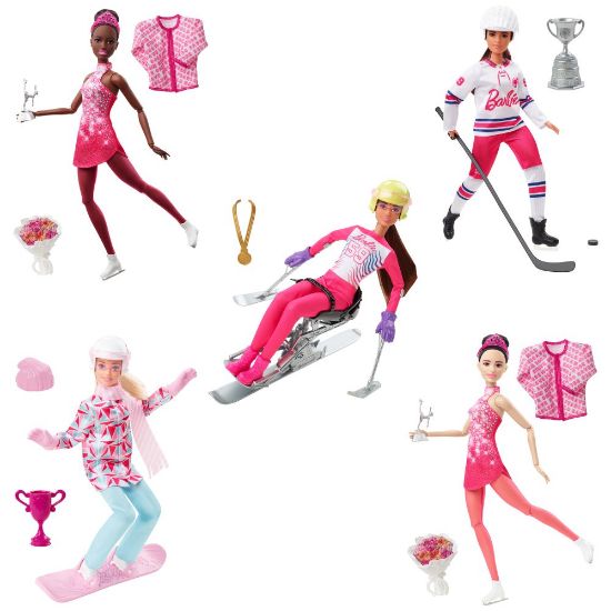 Obrázek Barbie zimní sporty panenka asst 