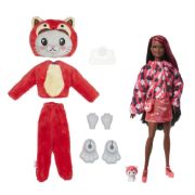 Obrázek Barbie CUTIE REVEAL Barbie v kostýmu -  kotě v červeném kostýmu Pandy 