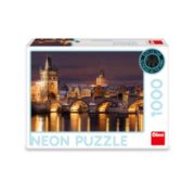 Obrázek Puzzle Noční Karlův most 1000 dílků neon