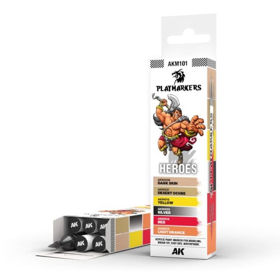 Obrázek AK Interactive: Playmarkers - Heroes (6 barev)