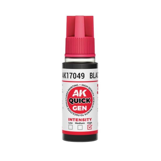Obrázek AK Interactive: Quick Gen - Black 18 ml